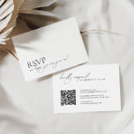 RSVP de Casamento de Código QR Elegante Moderno Mi<br><div class="desc">Projetado para coordenar com a Coleção de Convite para Casamento "Chloe". Para alterar os detalhes, clique em "Detalhes". Para mover o texto ou alterar o tamanho, a fonte ou a cor, clique em "Editar usando a Ferramenta de Design". Exibir o link de coleção nesta página para ver todos os itens...</div>