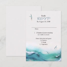 RSVP de Casamento de Destino Costeiro de Praia
