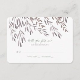 RSVP de Casamento de Flores Selvagens