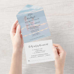 RSVP de Casamento de Foto Simples