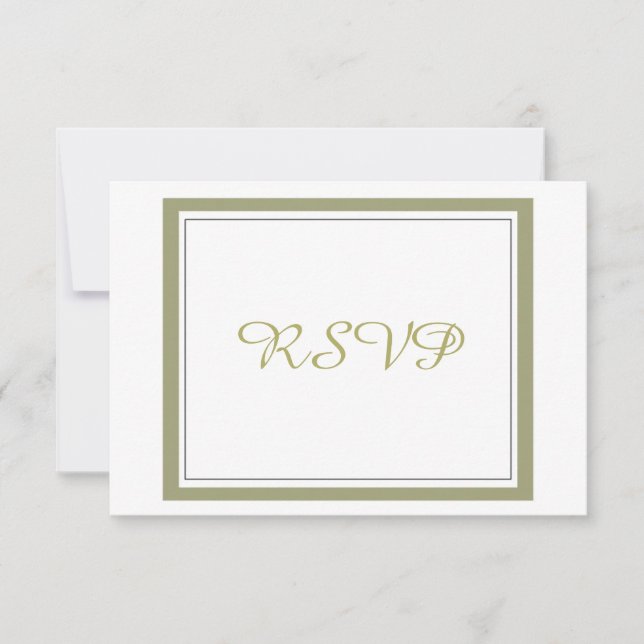 RSVP de Casamento de Fronteira Dourada (Frente)