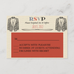 RSVP de Casamento de Gay de Fontes Whimsical