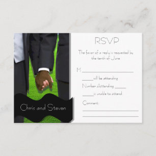 RSVP de Casamento de Gay Personalizado de Dois Gru