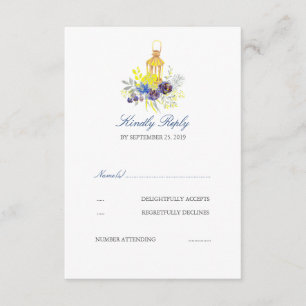 RSVP de Casamento de Lanterna