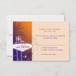 RSVP de Casamento de Las Vegas RPVP de Laranja Rox