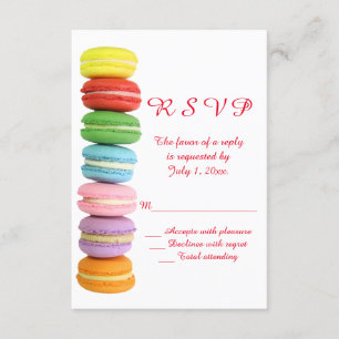 RSVP de Casamento de Macarons