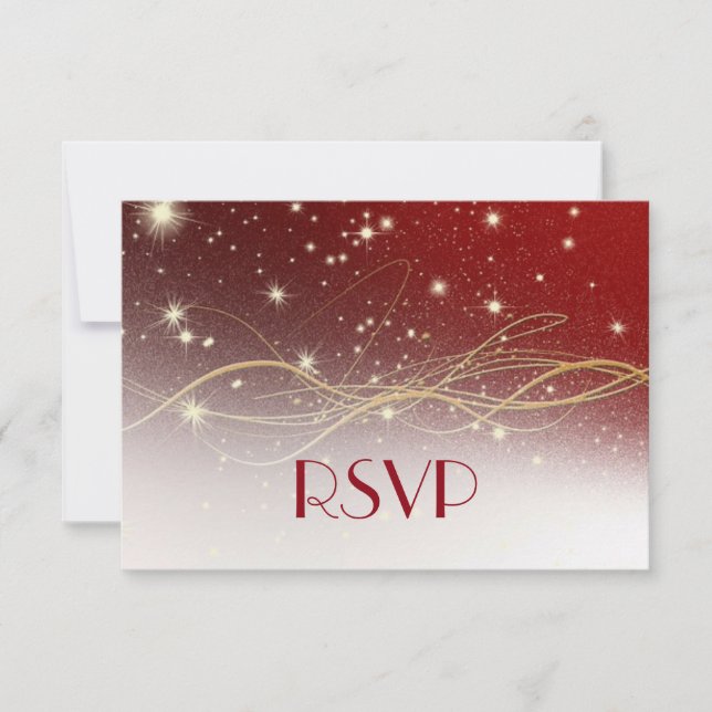 RSVP de Casamento de Natal (Frente)