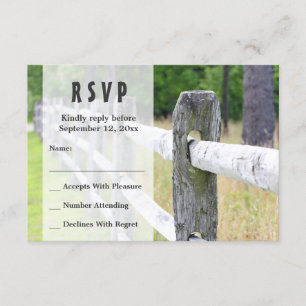 RSVP de Casamento de País