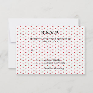 RSVP de Casamento de Pequenos Corações