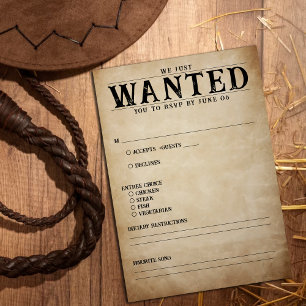 RSVP de Casamento de Poster de Vintage