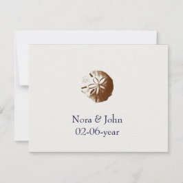 RSVP de casamento de praia