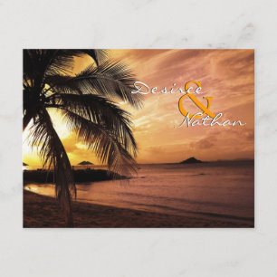 RSVP de Casamento de Praia Sunset