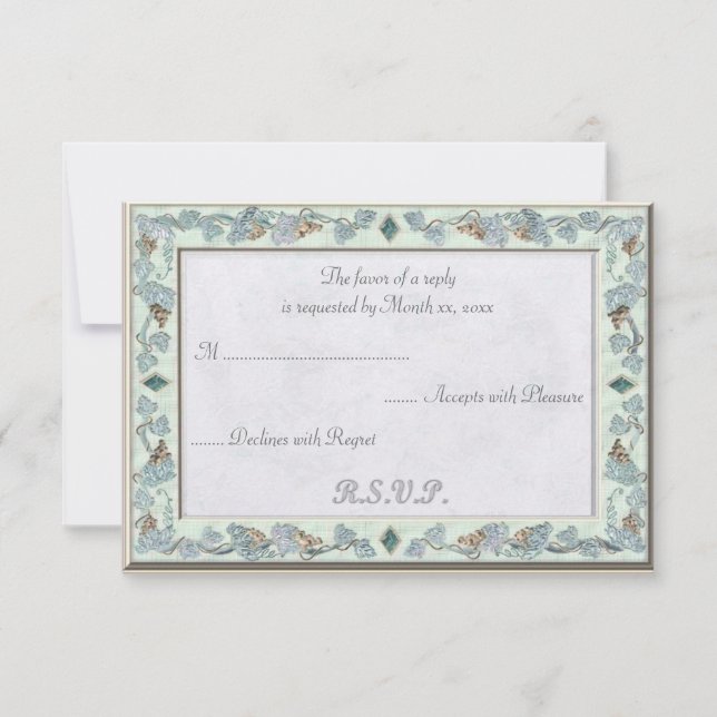 RSVP de Casamento de precioso (Frente)