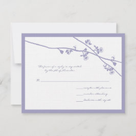 RSVP de Casamento de Ramificações de Flor Selvagem
