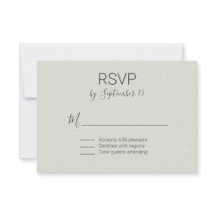 RSVP de Casamento de Sage Light