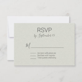 RSVP de Casamento de Sage Light