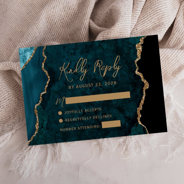 RSVP de Casamento de Script de Agato Azul-Teal Mod (Criador carregado)