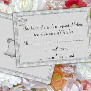 RSVP de Casamento de Silver Bells