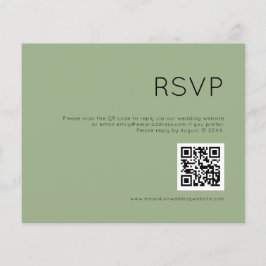 RSVP de Casamento do Código QR Simples de Orçament