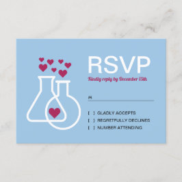 RSVP de Casamento do Coração da Química Moderna