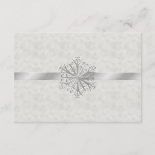 RSVP de Casamento do Floco de Neve e Branca de Inv