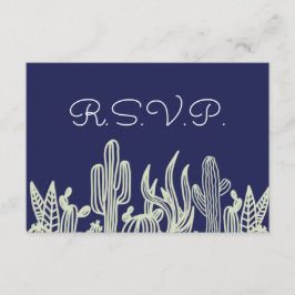 RSVP de Casamento do Marinho Modern Starry Sky e C