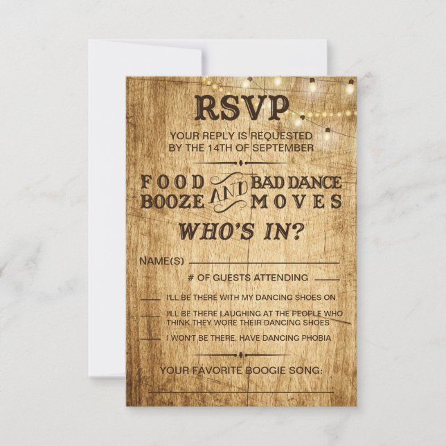 RSVP de Casamento do País para Casamento Russo (Frente)