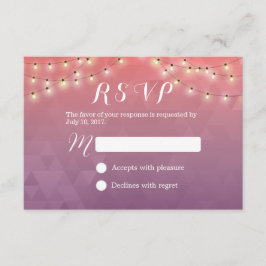 RSVP de Casamento Elegante das Linhas Modernas