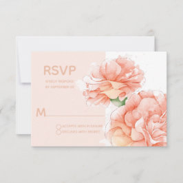 RSVP de Casamento Elegante Floral Moderno