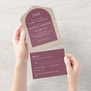 RSVP de Casamento Elegante Simples e Moderno