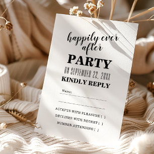 RSVP de Casamento Feliz para Sempre