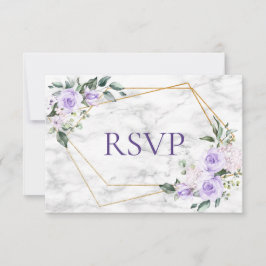 RSVP de Casamento Físico Geométrico Dourado da Lav