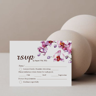 RSVP de Casamento   Flor Orquídea