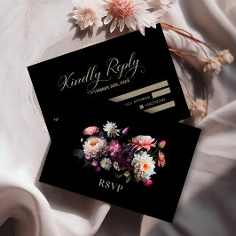 RSVP de Casamento Floral Elegante