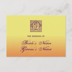RSVP de Casamento Inspirado da Boêmia