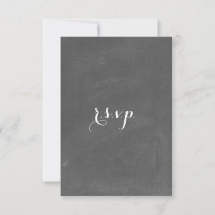 RSVP de Casamento Inspirado no Chalkboard