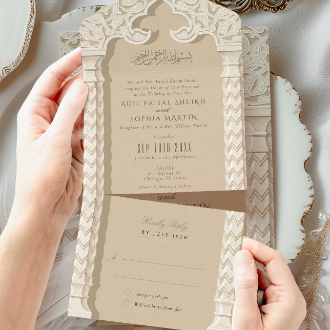 RSVP de Casamento Islâmico (Criador carregado)