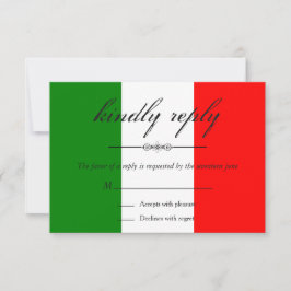 RSVP de Casamento Italiano da Itália Moderna