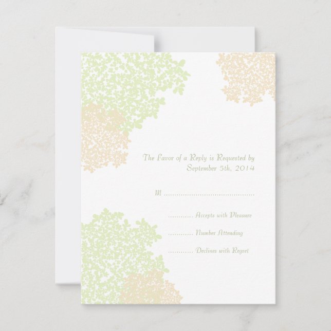 RSVP de Casamento Lace da Rainha Branca (Frente)