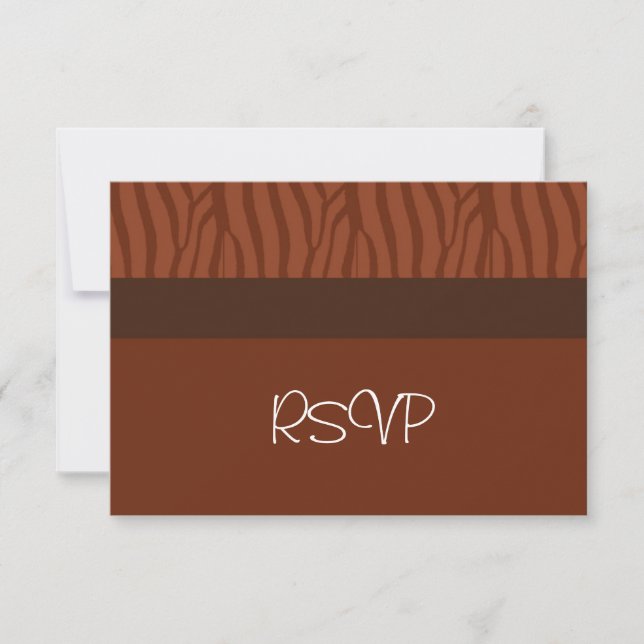 RSVP de Casamento Laranja Russo (Frente)