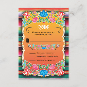 RSVP de Casamento Mexicano