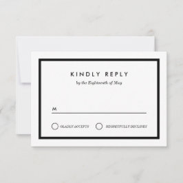 RSVP de Casamento Minimalista