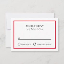 RSVP de Casamento Minimalista