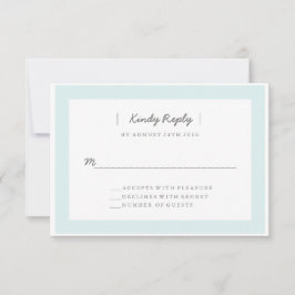 RSVP de Casamento Minimalista | EDDINHAS