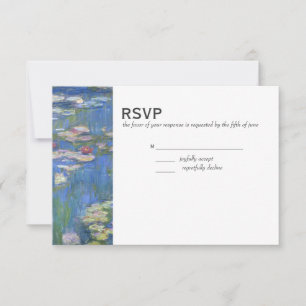 RSVP de Casamento // Monet Waterlily