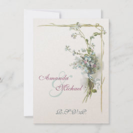 RSVP de casamento não me esqueças