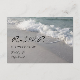 RSVP de Casamento - Ondas Oceânicas e Areia
