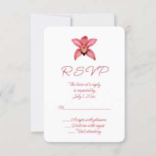 RSVP de Casamento Orquídeo