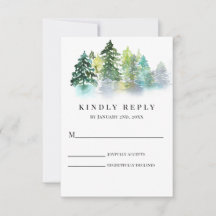 RSVP de Casamento Pine Crest