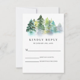 RSVP de Casamento Pine Crest